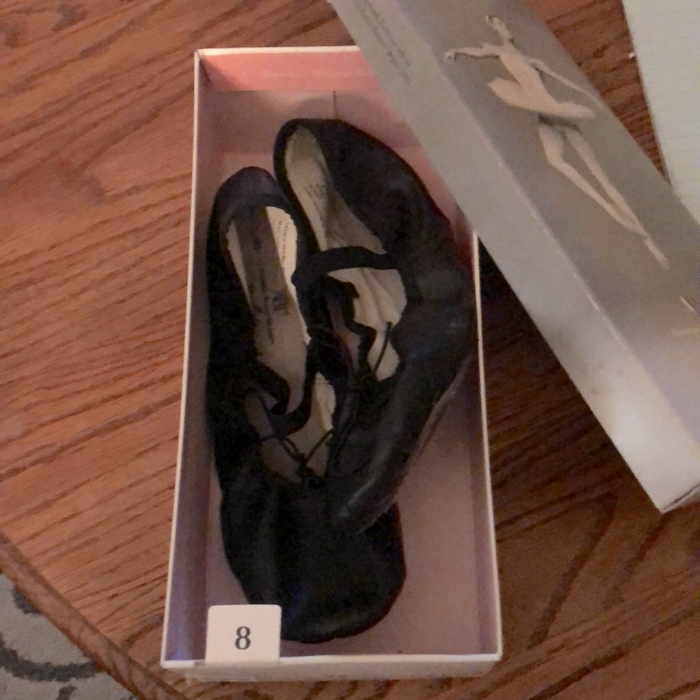 Black Ballet Flats size 8